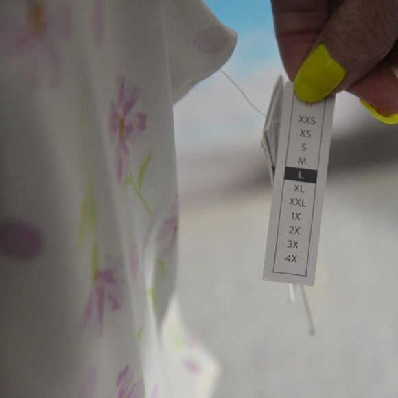 2/$10 Nordstrom V-Neck Ruched Cropped Tank Top Size Large New with Tags - Picture 6 of 6